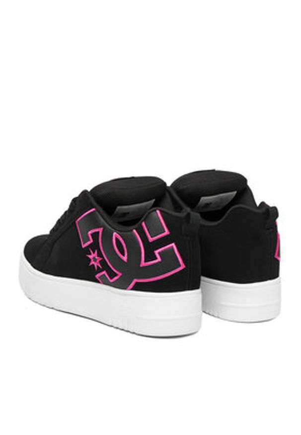 DC Shoes Sneakersy CEO-COURT GRAFFIK PLATFORM DC02422001 Czarny. Kolor: czarny. Materiał: skóra, zamsz. Obcas: na platformie