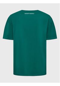 Night Addict T-Shirt MTS-NA149NEEDLE Zielony Relaxed Fit. Kolor: zielony. Materiał: bawełna