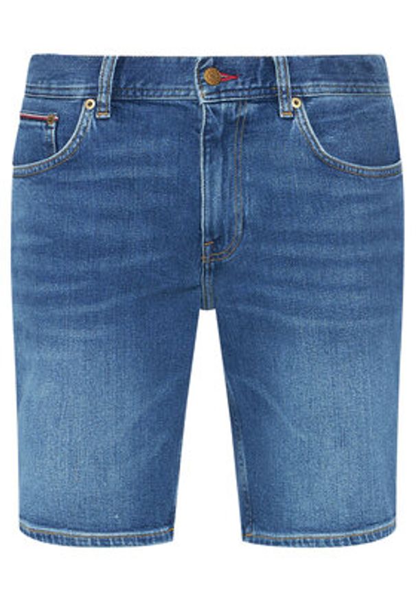 TOMMY HILFIGER - Tommy Hilfiger Szorty jeansowe Brooklyn MW0MW18035 Granatowy Regular Fit. Kolor: niebieski. Materiał: bawełna, jeans