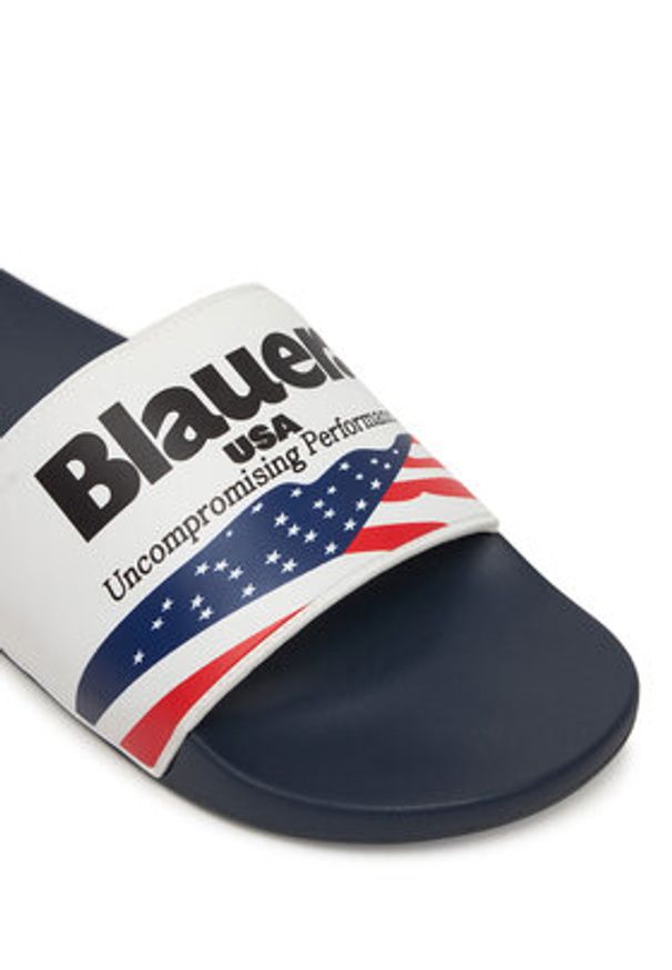 Blauer Klapki S6JASPER01/USA Biały. Kolor: biały. Materiał: syntetyk