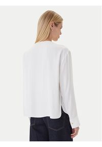 TOMMY HILFIGER - Tommy Hilfiger Bluzka WW0WW47339 Biały Relaxed Fit. Kolor: biały. Materiał: wiskoza #3