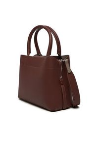 Calvin Klein Torebka Ck Business Medium Tote_Saffiano K60K612572 Brązowy. Kolor: brązowy. Materiał: skórzane