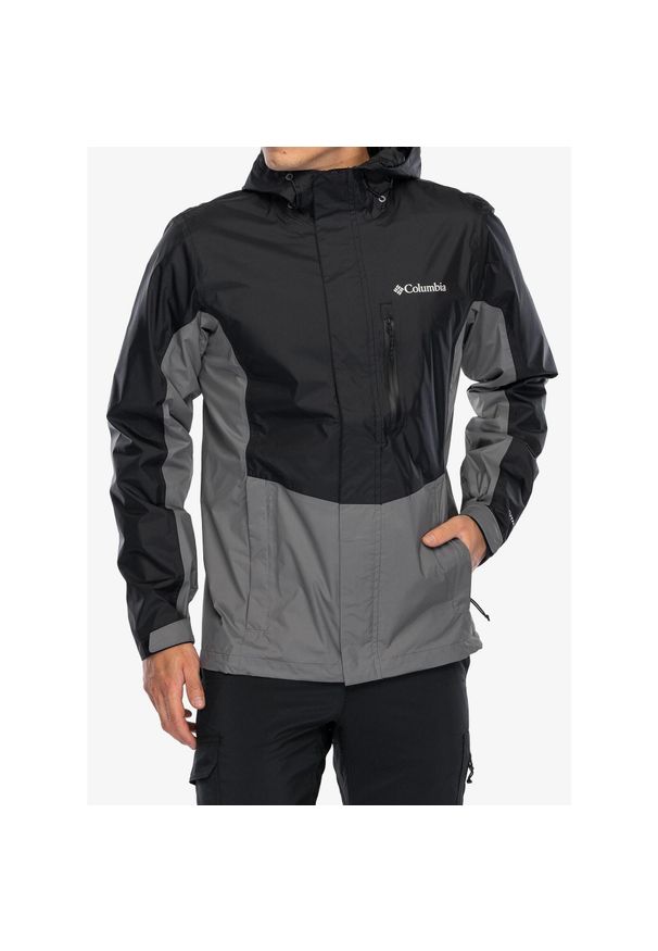 columbia - Kurtka przeciwdeszczowa męska Columbia Pouring Adventure III Jacket. Kolor: szary. Sport: turystyka piesza