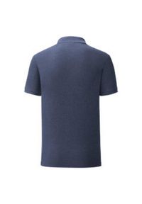 FRUIT OF THE LOOM - Koszulka Polo Męska Iconic. Typ kołnierza: polo. Kolor: niebieski