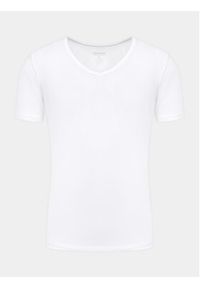 Seidensticker Komplet 2 t-shirtów 12.200014 Biały Slim Fit. Kolor: biały. Materiał: wiskoza #7