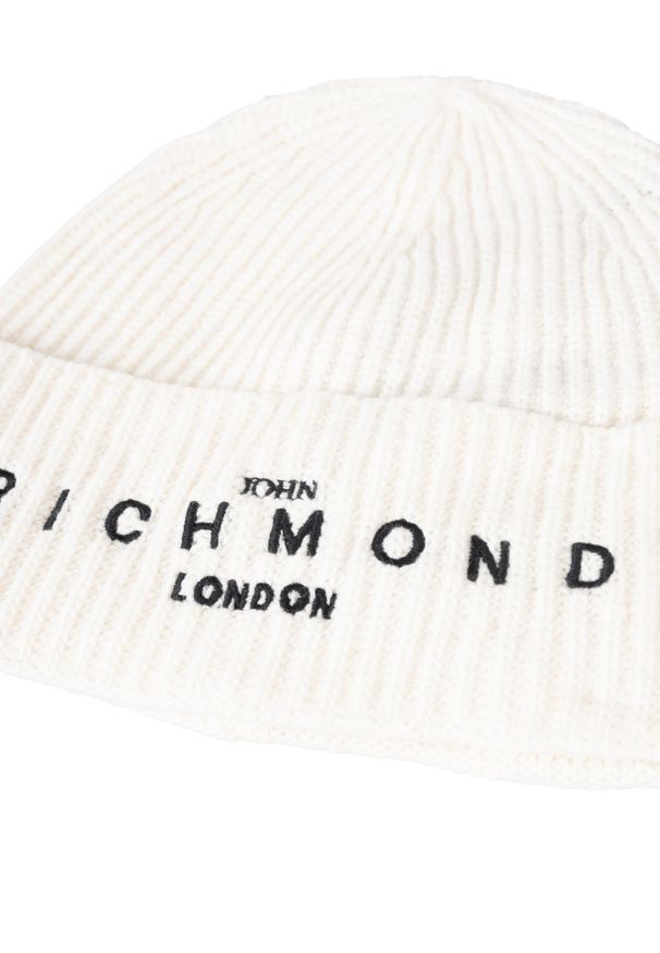 John Richmond Czapka | RMA22156HA | Mężczyzna | Biały. Kolor: biały. Materiał: wełna, wiskoza, nylon, kaszmir