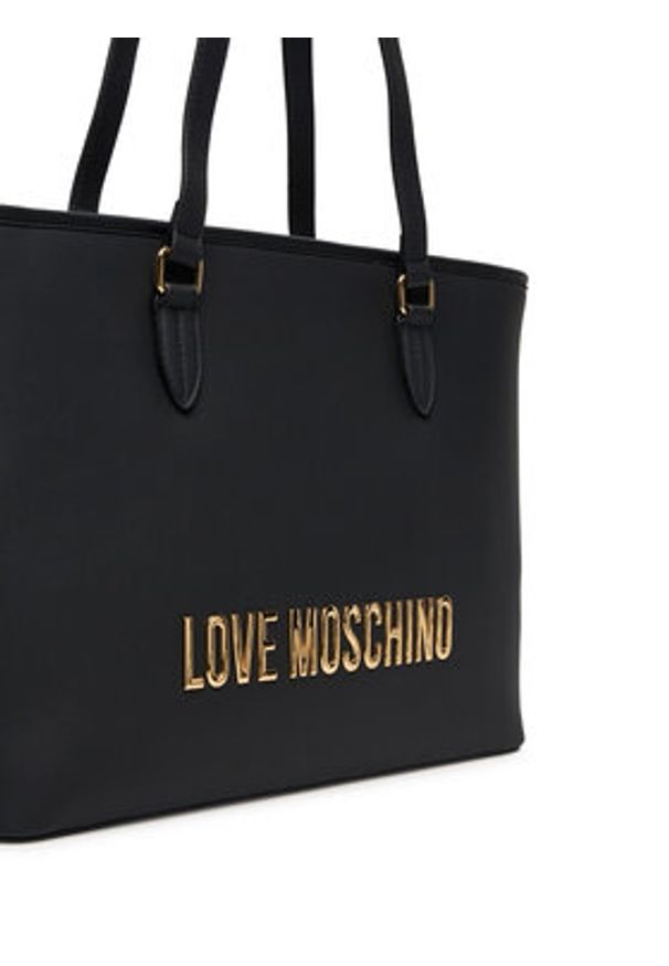 Love Moschino - LOVE MOSCHINO Torebka JC4190PP1NKD0000 Czarny. Kolor: czarny. Materiał: skórzane