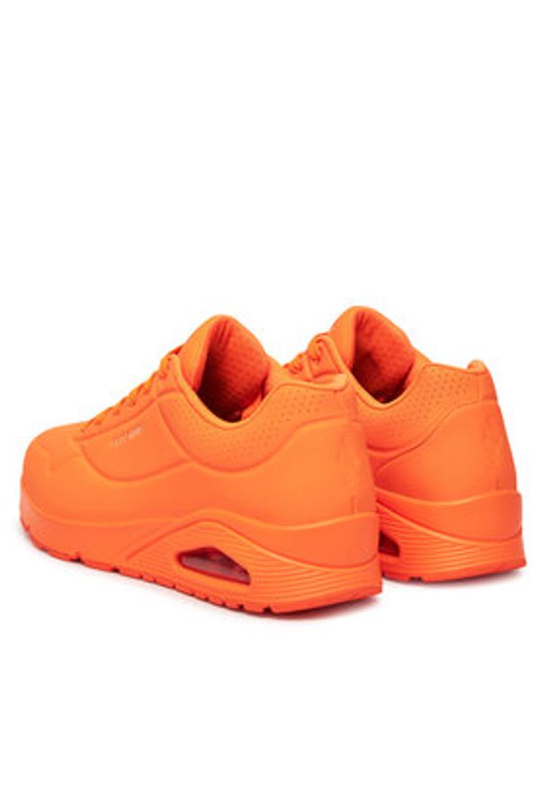 skechers - Skechers Sneakersy Stand On Air 52458/ORG Pomarańczowy. Kolor: pomarańczowy. Materiał: skóra