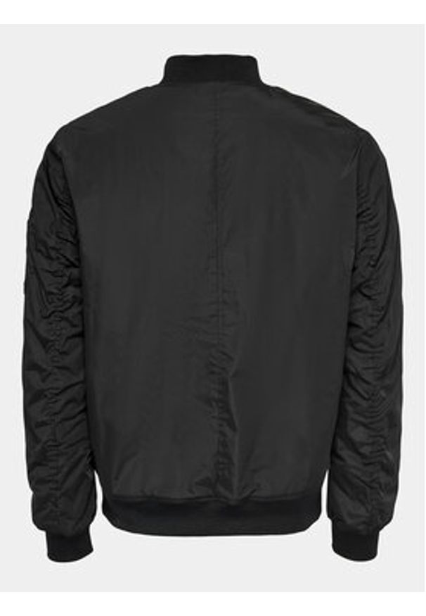 Only & Sons Kurtka bomber Joshua 22023287 Czarny Regular Fit. Kolor: czarny. Materiał: syntetyk