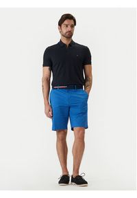 TOMMY HILFIGER - Tommy Hilfiger Szorty materiałowe Denton MW0MW42349 Niebieski Slim Fit. Kolor: niebieski. Materiał: bawełna #4