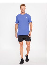 New Balance T-Shirt Accelerate Short Sleeve MT23222 Niebieski Regular Fit. Kolor: niebieski. Materiał: syntetyk #4