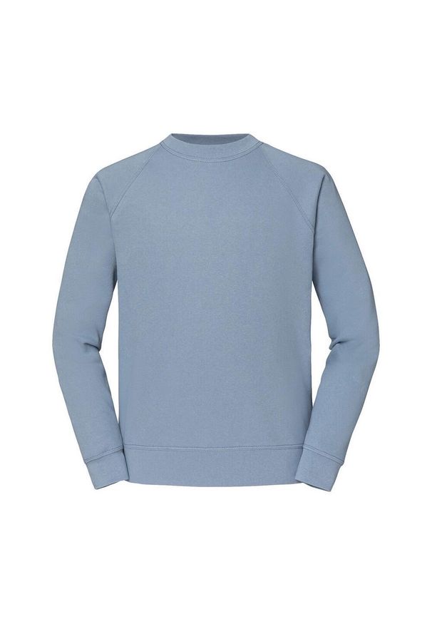 FRUIT OF THE LOOM - Męska Klasyczna Bluza Raglanowa. Kolor: niebieski. Długość rękawa: raglanowy rękaw