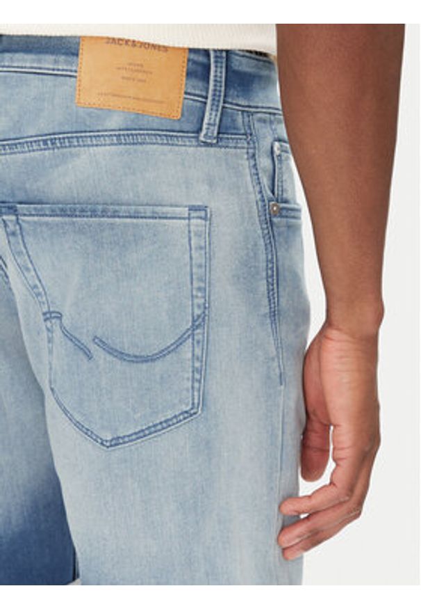 Jack & Jones Szorty jeansowe Rick 12269607 Niebieski Regular Fit. Kolor: niebieski. Materiał: bawełna
