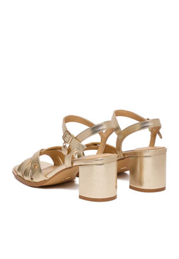 MEXX Sandały EO-WS1161-01 Złoty. Kolor: złoty. Materiał: skóra