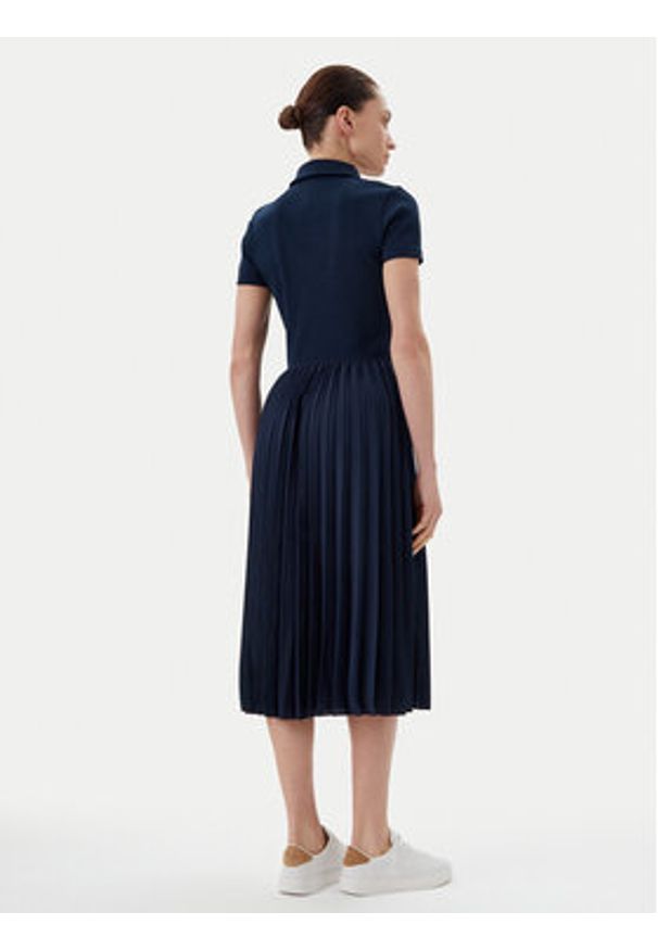 TOMMY HILFIGER - Tommy Hilfiger Sukienka codzienna WW0WW44448 Granatowy Regular Fit. Okazja: na co dzień. Kolor: niebieski. Materiał: bawełna. Typ sukienki: proste. Styl: casual