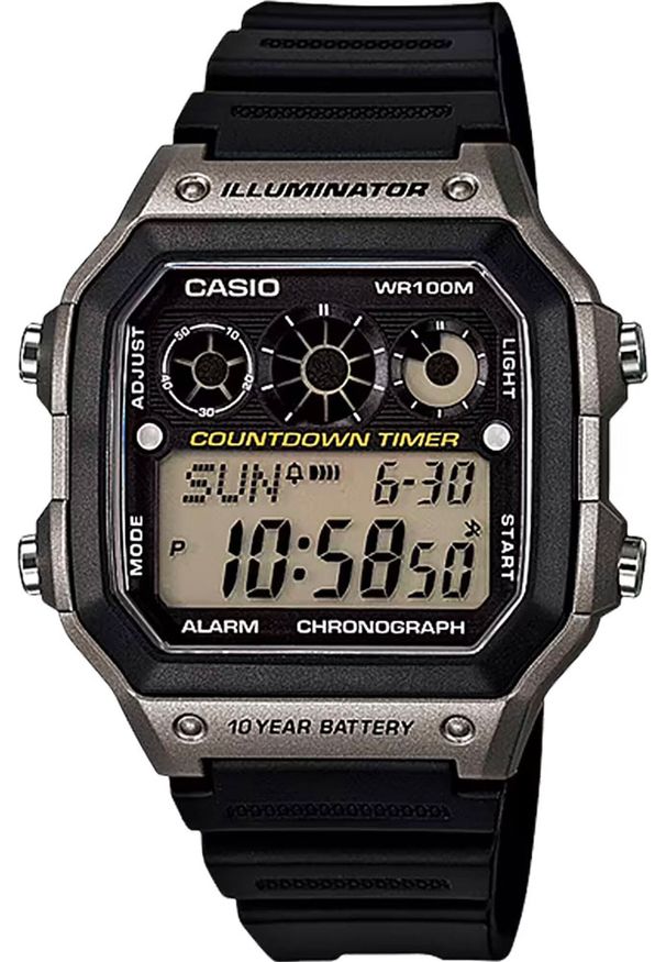 Zegarek Casio Zegarek Męski CASIO 10 bar do Pływania AE-1300WH-8AVDF