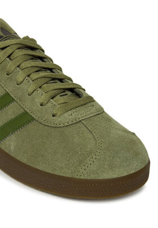 Adidas - adidas Sneakersy Gazelle JR6288 Khaki. Kolor: brązowy. Materiał: zamsz, skóra. Model: Adidas Gazelle