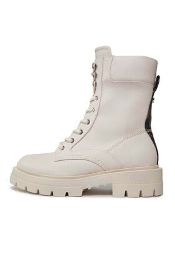 Guess Trapery Obetter FL7OTT ELE10 Écru. Materiał: skóra