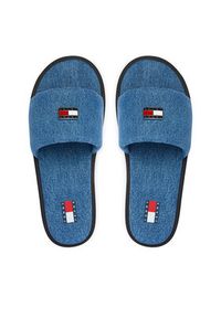 Tommy Jeans Klapki Tjw Padded Denim Casual Slide EN0EN03020 Niebieski. Okazja: na co dzień. Kolor: niebieski. Materiał: materiał. Styl: casual #2