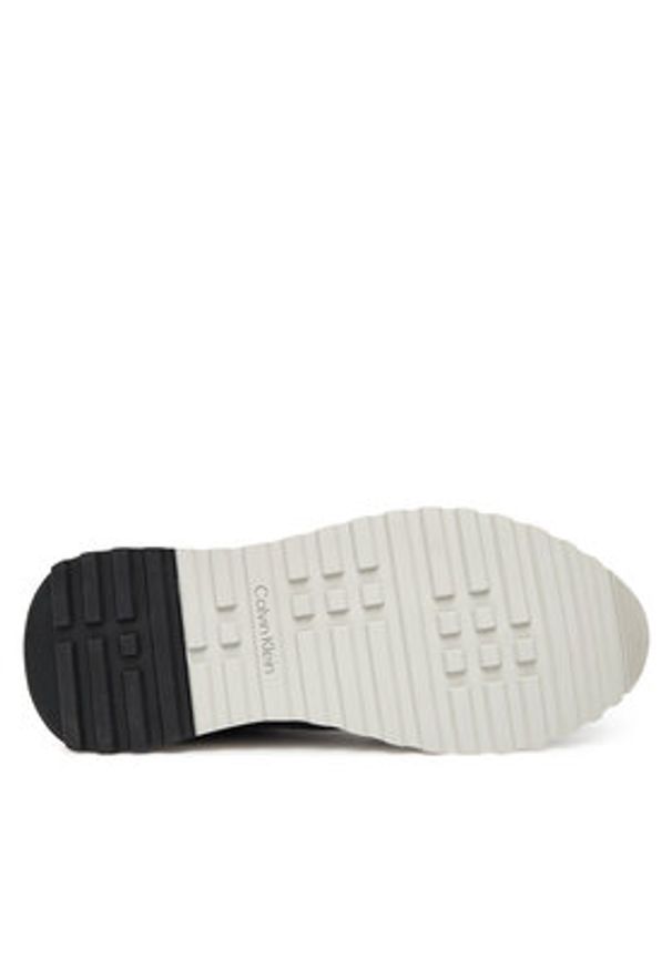 Calvin Klein Sneakersy Low Top Lace Up Repreve Mix HM0HM01714 Szary. Kolor: szary. Materiał: zamsz, skóra