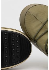 Moon Boot - Śniegowce Nylon 14004400.MOON.BOOT.NYLO-CREAM. Nosek buta: okrągły. Zapięcie: sznurówki. Kolor: zielony. Materiał: nylon #3