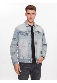 Guess Kurtka jeansowa M3YXN6 D4YO0 Niebieski Regular Fit. Kolor: niebieski. Materiał: bawełna