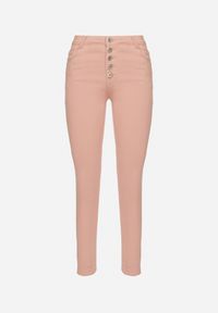 Born2be - Różowe Spodnie Skinny Kyllienne. Stan: podwyższony. Kolor: różowy. Długość: długie. Sezon: wiosna