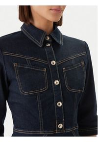 Morgan Sukienka jeansowa 261-REXAS Granatowy Regular Fit. Kolor: niebieski. Materiał: bawełna #5