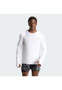 Adidas - Koszulka adi365 Running Essentials Longsleeve. Kolor: biały. Długość rękawa: długi rękaw. Technologia: ClimaCool (Adidas). Długość: długie. Sport: bieganie #1