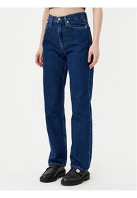 Calvin Klein Jeans Jeansy J20J224504 Granatowy Straight Fit. Kolor: niebieski