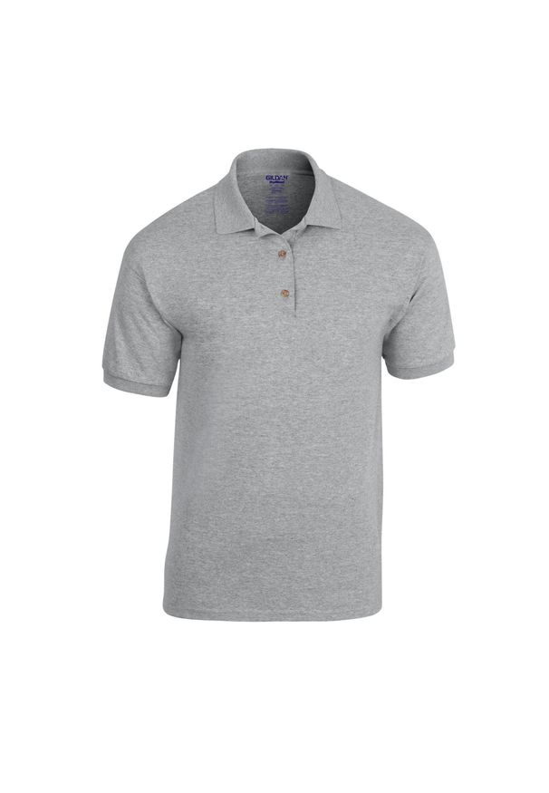 GILDAN - Koszulka Polo Dla Dorosłych Unisex Dryblend Jersey. Typ kołnierza: polo. Kolor: szary. Materiał: jersey