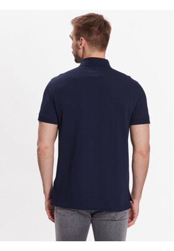 TOMMY HILFIGER - Tommy Hilfiger Polo 1985 MW0MW17771 Granatowy Slim Fit. Typ kołnierza: polo. Kolor: niebieski. Materiał: bawełna