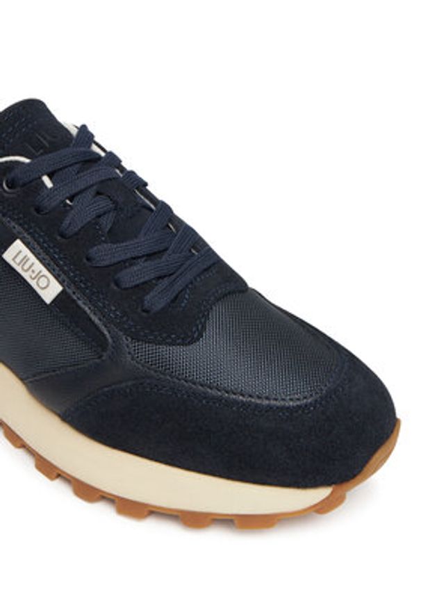 Liu Jo Sneakersy Running 02 7G5027 PX380 Granatowy. Kolor: niebieski. Materiał: zamsz, skóra. Sport: bieganie