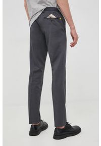 MANUEL RITZ - Manuel Ritz spodnie męskie kolor szary w fasonie chinos. Kolor: szary. Materiał: tkanina #5
