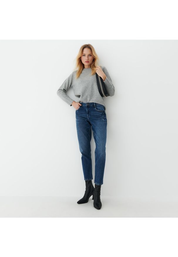 Mohito - Szary sweter - Jasny szary. Kolor: szary