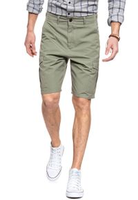 Lee - SPODENKI LEE FATIGUE SHORT LICHEN GREEN L73BCJ82 112120334. Materiał: materiał #8