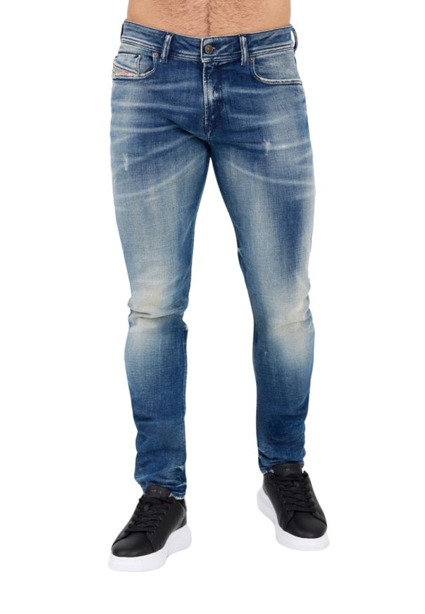 Diesel - DIESEL Niebieskie jeansy męskie 1979 SLEENKER, Rozmiar 36/32. Okazja: na co dzień. Kolor: niebieski. Styl: casual