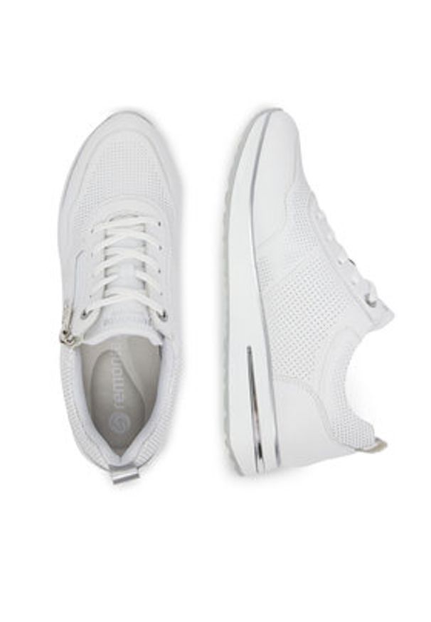 Remonte Sneakersy D1G09-80 Biały. Kolor: biały. Materiał: materiał, syntetyk