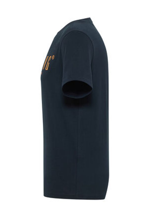 Mustang T-Shirt Austin 1016853 Granatowy Regular Fit. Kolor: niebieski. Materiał: bawełna