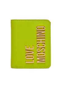 Love Moschino - LOVE MOSCHINO Mały Portfel Damski JC5612PP1IKD0404 Zielony. Kolor: zielony. Materiał: skóra #1