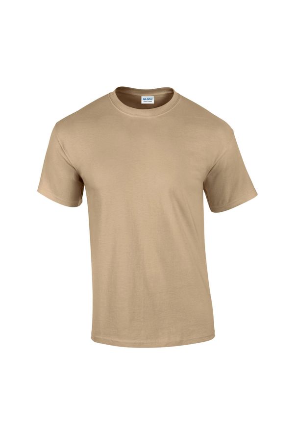 GILDAN - Ultra Bawełniana Koszulka Unisex Dla Dorosłych. Kolor: brązowy. Materiał: bawełna