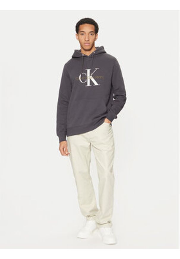 Calvin Klein Jeans Bluza J30J320805 Szary Regular Fit. Kolor: szary. Materiał: bawełna