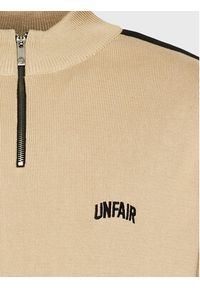 Unfair Athletics Sweter UNFR22-116 Beżowy Regular Fit. Kolor: beżowy. Materiał: bawełna