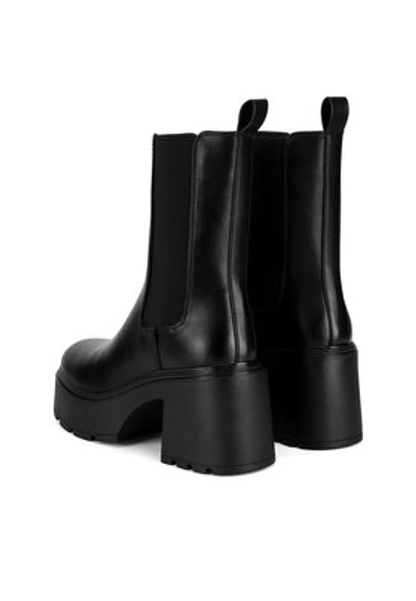 DeeZee Botki HY6085-2 Czarny. Kolor: czarny. Materiał: skóra