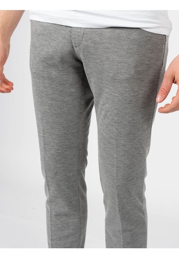 TOMMY HILFIGER - Tommy Hilfiger Spodnie "Bleecker" | MW0MW19857 | Bleecker | Mężczyzna | Szary. Kolor: szary. Materiał: poliester, elastan, wiskoza