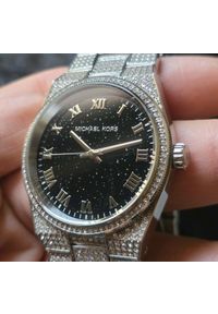 Zegarek Michael Kors Damski Zegarek Channing MK6089 Srebro i Blask Kryształów #1