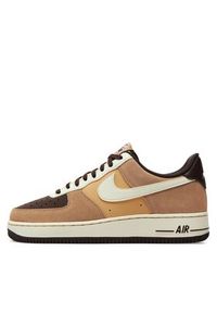 Nike Sneakersy Air Force 1 '07 LV8 EMB FB8878 200 Brązowy. Kolor: brązowy. Materiał: skóra. Model: Nike Air Force