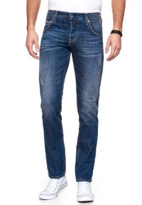 Mustang - JEANSY MĘSKIE MUSTANG Chicago Tapered DENIM BLUE 1006586 5000 984. Stan: podwyższony #9