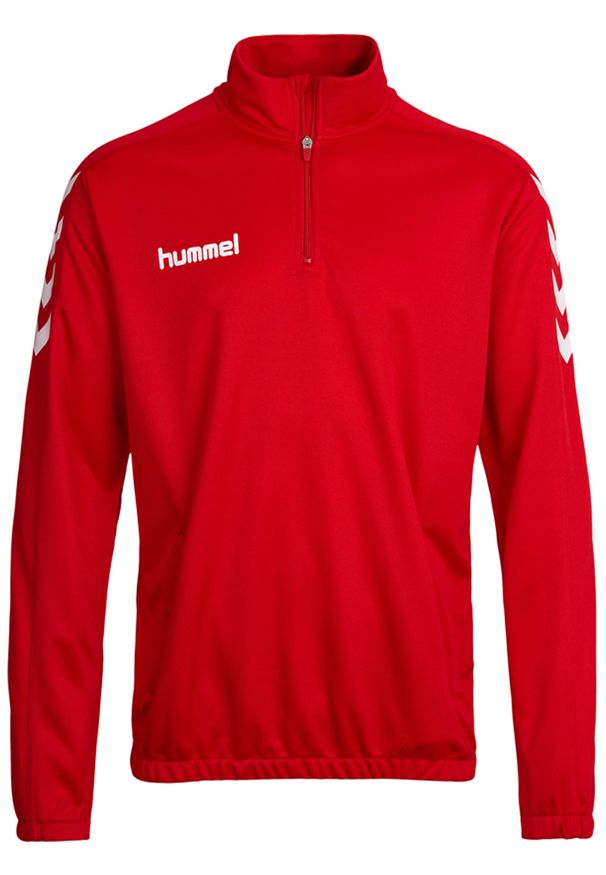 Bluza piłkarska dla dzieci Hummel Core Kids 1/2 Zip Sweat. Kolor: czerwony. Sport: piłka nożna