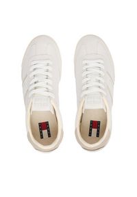 Tommy Jeans Sneakersy Tjw Low Profile Runner Lthr Mix EN0EN03001 Écru. Materiał: skóra, zamsz #5